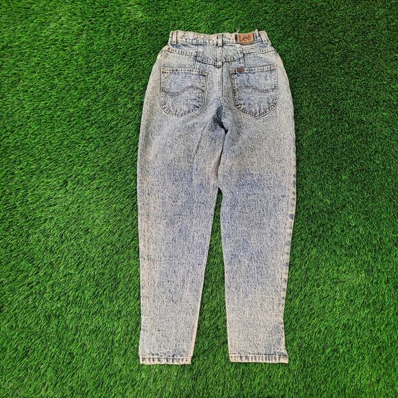 Vintage LEE Riders Mom Jeans Womens 00/0 23x29 Acid-Wash - Picture 2 of 16